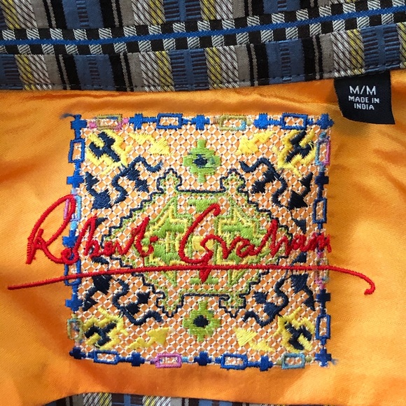 Robert Graham flip cuff button up shirt size Med. - Picture 6 of 8